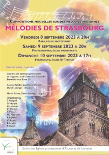 Création des oeuvres sur les "Mélodies de Strasbourg"