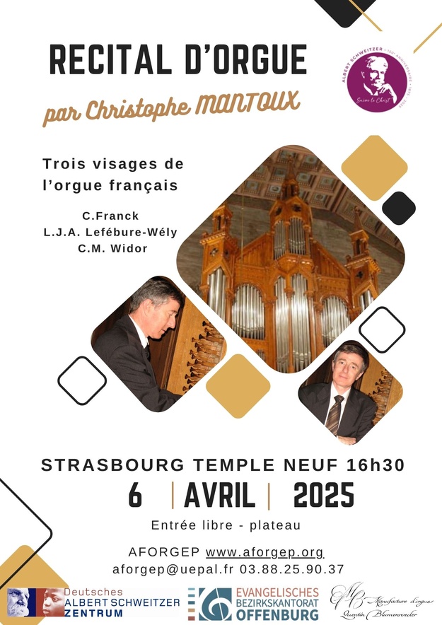 Récital d’orgue Christophe MANTOUX 