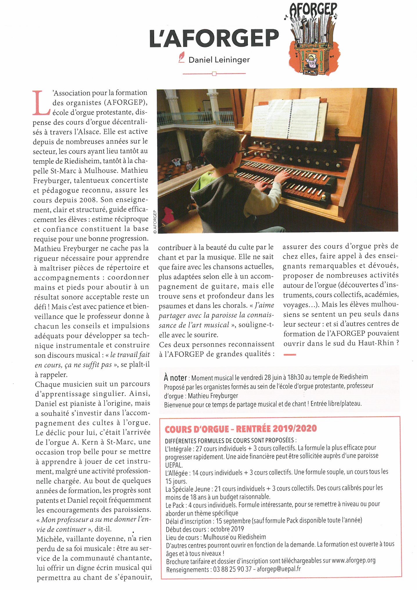 L'Aforgep, article du Ralliement juillet-août 2019