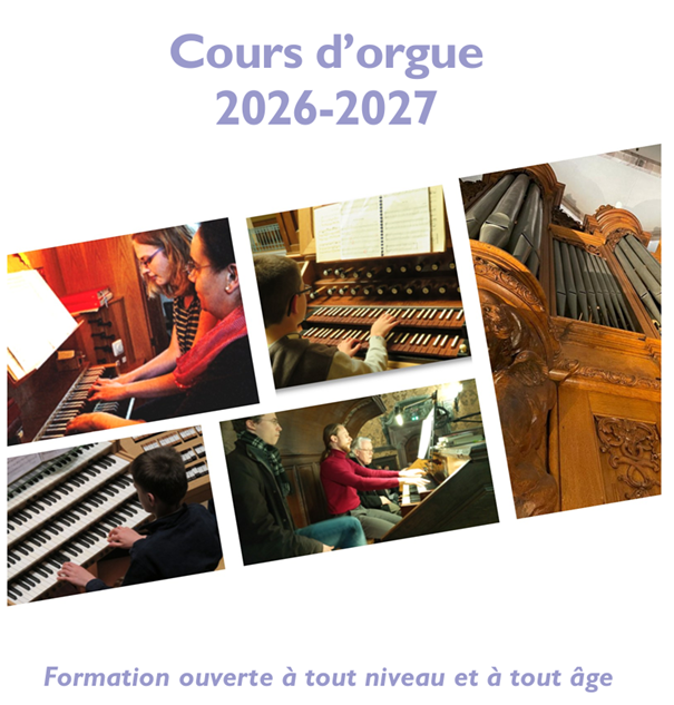 Cours d'orgue 2026-2027